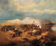 Juan Antonio Escalante Attacke des Husarenregiments Nr oil on canvas